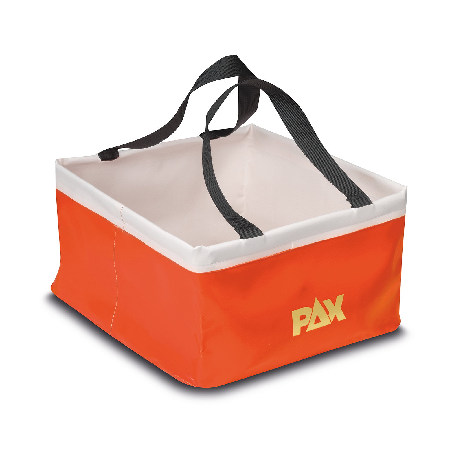 PAX Wasserträger in der Frontansicht ausgeklappt.  