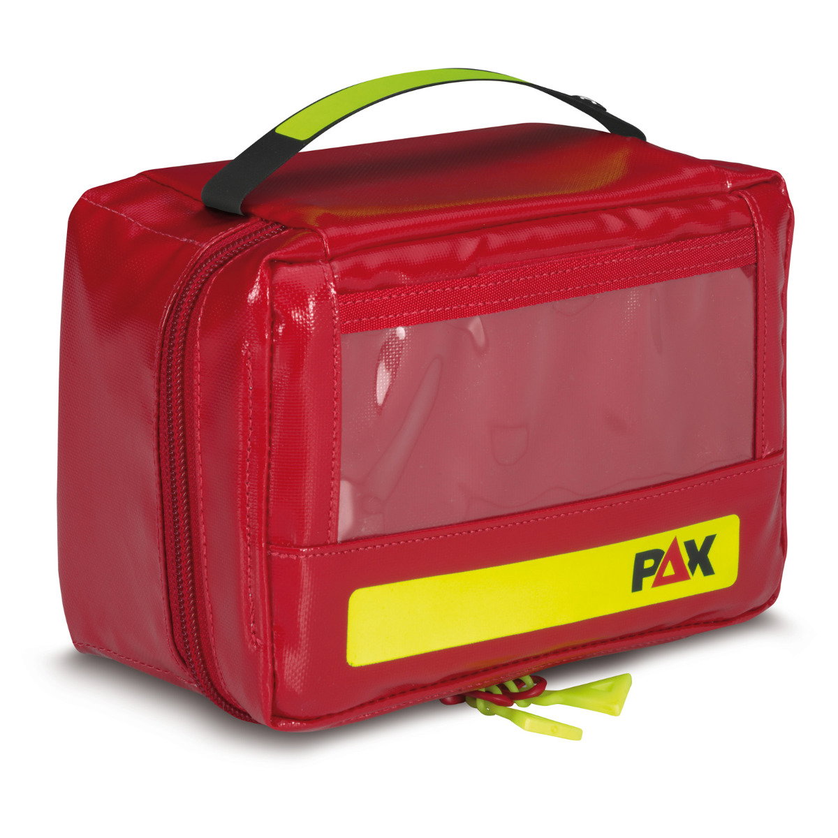 PAX Ampullarium XS, Frontansicht geschlossen, Material PAX-Tec, Farbe rot. 