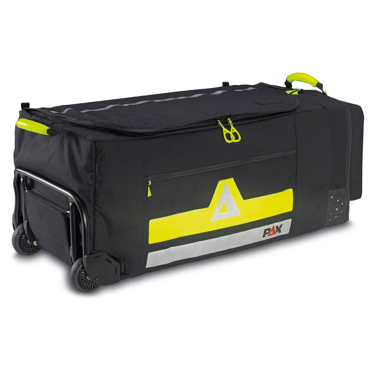PAX Bekleidungstrolley XL schwarz. Der Bekleidungstrolley ist liegend fotografiert.  