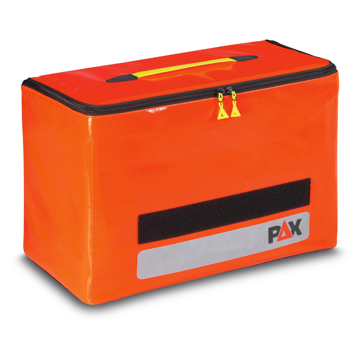 PAX Infektionsschutztasche, Ansicht Front geschlossen, Farbe orange.