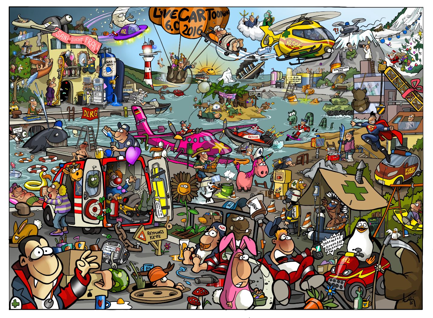 MEDI-Learn LiveCartooning Poster 6.0, DIN A3 im PAX Online Shop