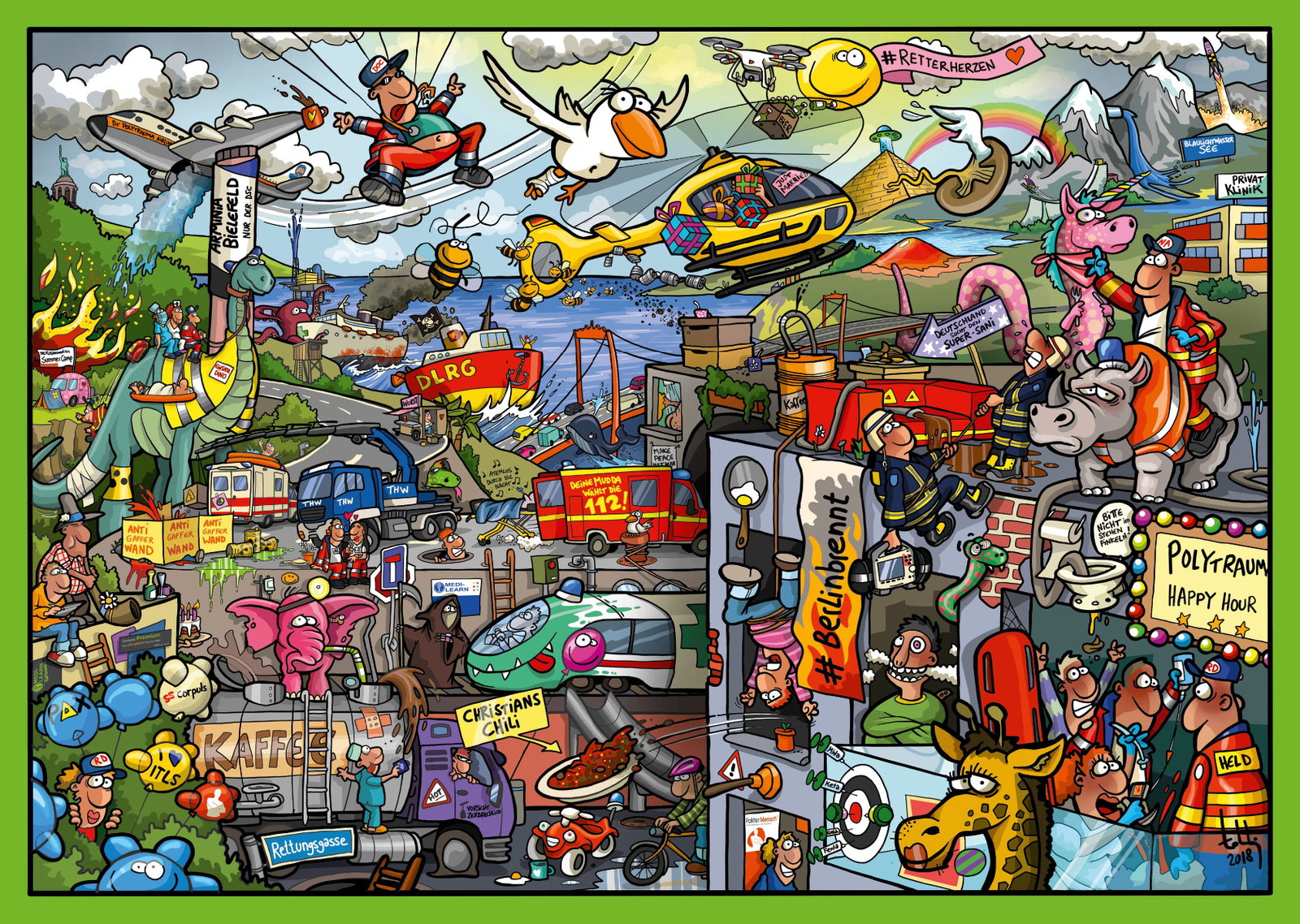 PAX MEDI-Learn LiveCartooning Poster 7.0, DIN A3
