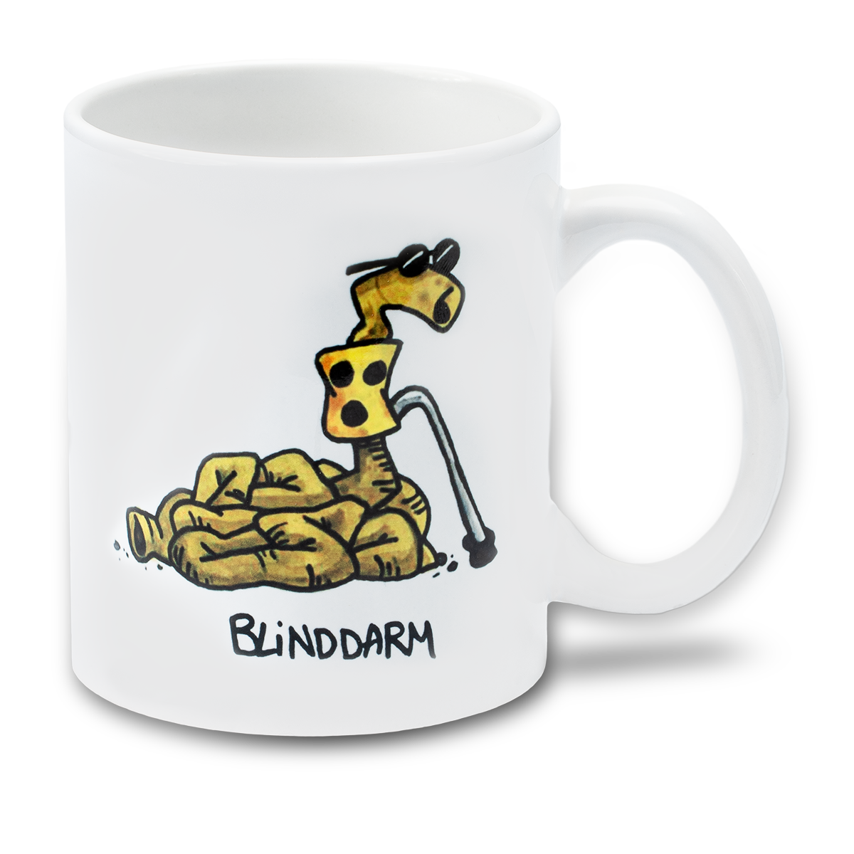 Medilearn, Cartoon, Tasse, Blinddarm