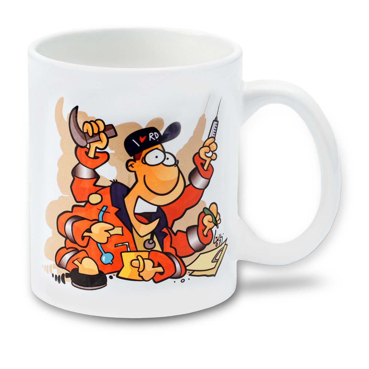 Medi Learn, Tasse, Cartoon, Multisani